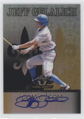 2012 Leaf Valiant - [Base] - Black #VA-JG2 - Jeff Gelalich /5