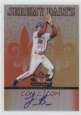 2012 Leaf Valiant - [Base] - Orange #VA-JB5 - Jeremy Baltz /99