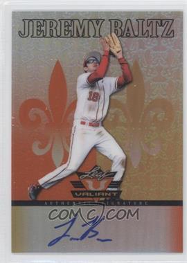 2012 Leaf Valiant - [Base] - Orange #VA-JB5 - Jeremy Baltz /99