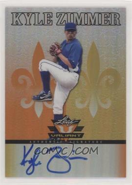 2012 Leaf Valiant - [Base] - Orange #VA-KZ1 - Kyle Zimmer /99