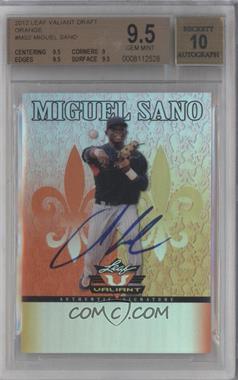 2012 Leaf Valiant - [Base] - Orange #VA-MS2.2 - Miguel Sano /99 [BGS 9.5 GEM MINT]