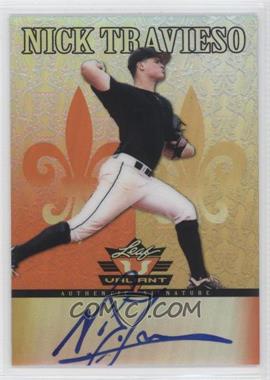 2012 Leaf Valiant - [Base] - Orange #VA-NT1 - Nick Travieso /99