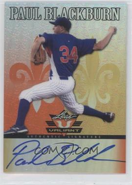 2012 Leaf Valiant - [Base] - Orange #VA-PB1 - Paul Blackburn /99