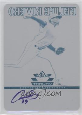 2012 Leaf Valiant - [Base] - Printing Plate Black #VA-FR1 - Felipe Rivero /1