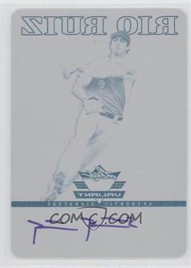 2012 Leaf Valiant - [Base] - Printing Plate Black #VA-RR1 - Rio Ruiz /1