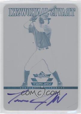 2012 Leaf Valiant - [Base] - Printing Plate Black #VA-TJ1 - Travis Jankowski /1