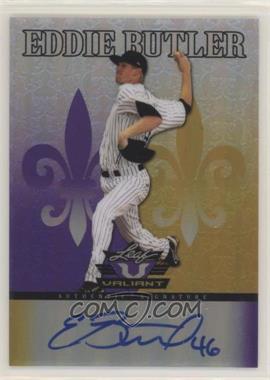 2012 Leaf Valiant - [Base] - Purple #VA-EB1 - Eddie Butler /25