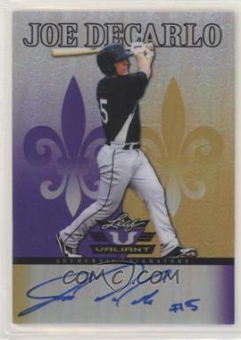 2012 Leaf Valiant - [Base] - Purple #VA-JDC - Joe DeCarlo /25