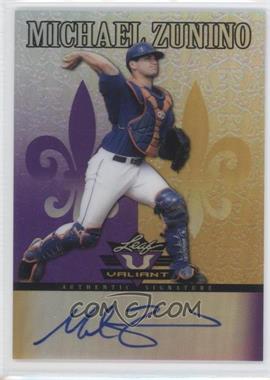 2012 Leaf Valiant - [Base] - Purple #VA-MZ1 - Michael Zunino /25