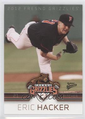 2012 MultiAd Sports Fresno Grizzlies - [Base] #8 - Eric Hacker