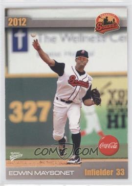 2012 MultiAd Sports Nashville Sounds - [Base] #25 - Edwin Maysonet