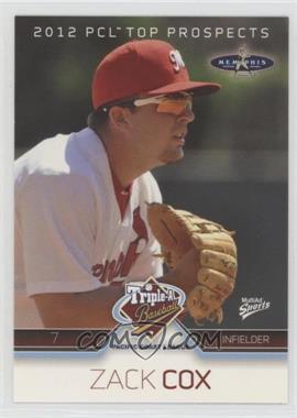 2012 MultiAd Sports Pacific Coast League Top Prospects - [Base] #12 - Zack Cox