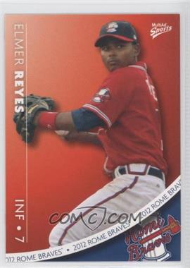 2012 MultiAd Sports Rome Braves - [Base] #21 - Elmer Reyes