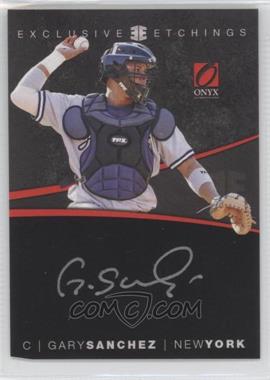 2012 Onyx Platinum Prospects - Exclusive Etchings - Gold Ink #EE4 - Gary Sanchez /100