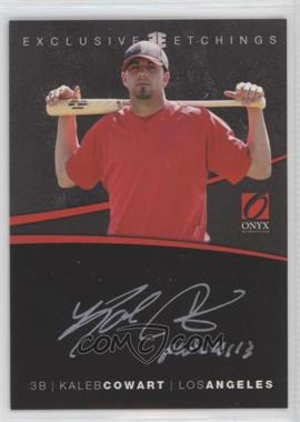 2012 Onyx Platinum Prospects - Exclusive Etchings - Gold Ink #EE9 - Kaleb Cowart /95