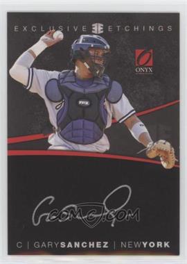 2012 Onyx Platinum Prospects - Exclusive Etchings - Silver Ink #EE4 - Gary Sanchez /100
