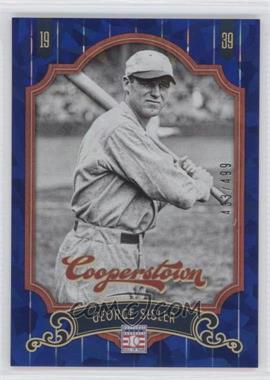 2012 Panini Cooperstown - [Base] - Blue Crystal Collection #20 - George Sisler /499