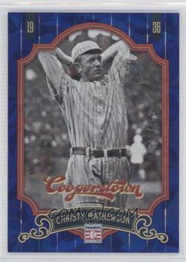 2012 Panini Cooperstown - [Base] - Blue Crystal Collection #4 - Christy Mathewson /499