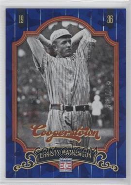 2012 Panini Cooperstown - [Base] - Blue Crystal Collection #4 - Christy Mathewson /499
