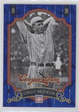 2012 Panini Cooperstown - [Base] - Blue Crystal Collection #4 - Christy Mathewson /499