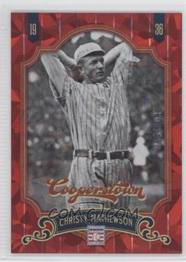 2012 Panini Cooperstown - [Base] - Red Crystal Collection #4 - Christy Mathewson /399