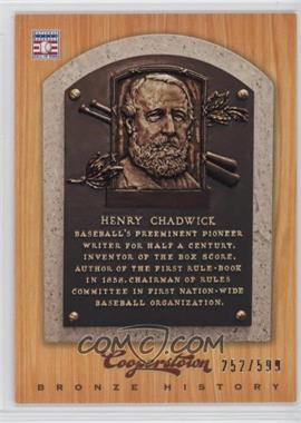 2012 Panini Cooperstown - Bronze History #15 - Henry Chadwick /599