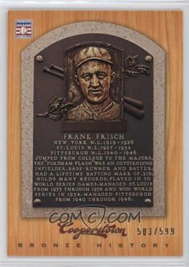 2012 Panini Cooperstown - Bronze History #34 - Frankie Frisch /599
