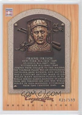 2012 Panini Cooperstown - Bronze History #34 - Frankie Frisch /599