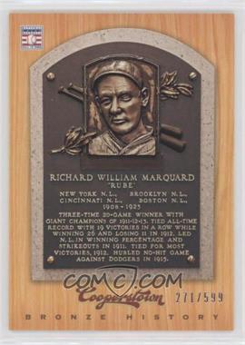 2012 Panini Cooperstown - Bronze History #58 - Rube Marquard /599