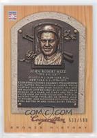 Johnny Mize #/599