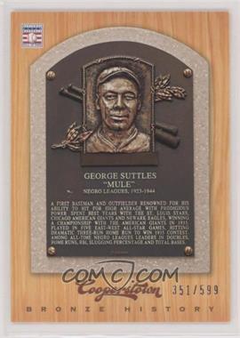 2012 Panini Cooperstown - Bronze History #93 - Mule Suttles /599