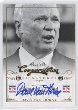 2012 Panini Cooperstown - Cooperstown Signatures #FFA-VAN - Dave van Horne /500