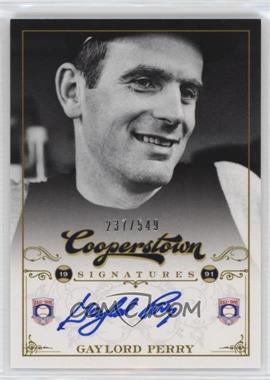2012 Panini Cooperstown - Cooperstown Signatures #HOF-GLD - Gaylord Perry /549