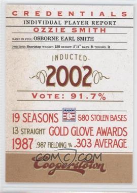 2012 Panini Cooperstown - Credentials #10 - Ozzie Smith