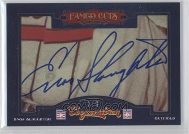 2012 Panini Cooperstown - Fames Cuts Cut Signatures #16 - Enos Slaughter /6