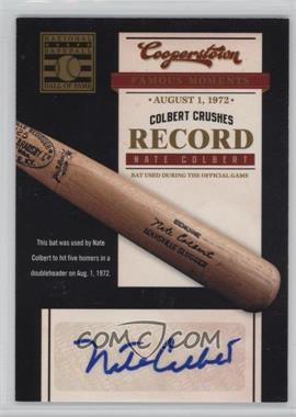 2012 Panini Cooperstown - Famous Moments - Signatures #9 - Nate Colbert