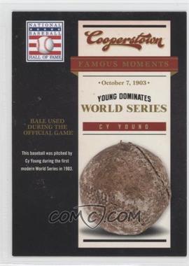 2012 Panini Cooperstown - Famous Moments #1 - Cy Young