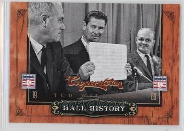 2012 Panini Cooperstown - Hall History #8 - Ted Williams