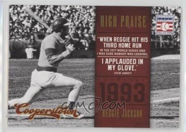 2012 Panini Cooperstown - High Praise #11 - Reggie Jackson