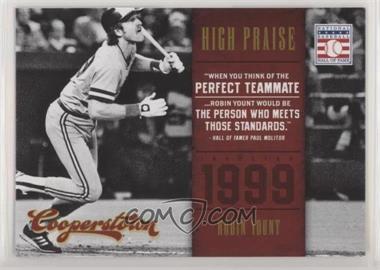 2012 Panini Cooperstown - High Praise #15 - Robin Yount
