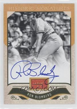 2012 Panini Golden Age - Historic Signatures #RB - Ron Blomberg