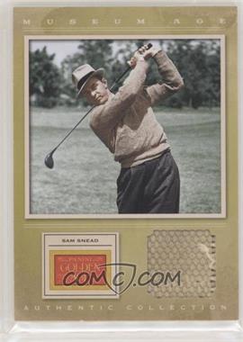 2012 Panini Golden Age - Museum Age Authentic Collection Material #12 - Sam Snead