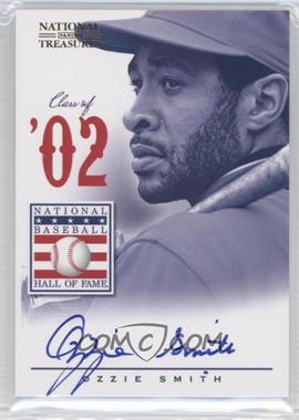 2012 Panini National Treasures - Hall of Fame Logo Signatures (Class of...) #37 - Ozzie Smith /25