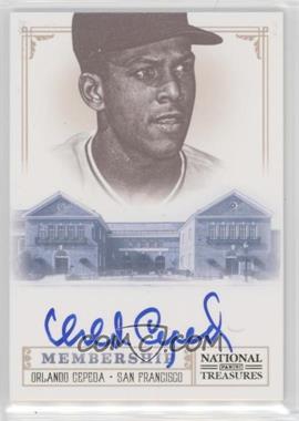 2012 Panini National Treasures - Hall of Fame Membership Signatures #31 - Orlando Cepeda /25