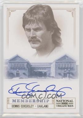 2012 Panini National Treasures - Hall of Fame Membership Signatures #39 - Dennis Eckersley /25