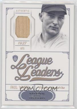 2012 Panini National Treasures - League Leaders #10 - Paul Waner /99