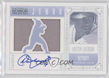 2012 Panini National Treasures - Signature Jumbo Die-Cut Player #5 - Austin Jackson /49