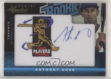 2012 Panini National Treasures - Signature Series - Rated Rookies Signatures MLBPA Patch #153 - Anthony Gose /99