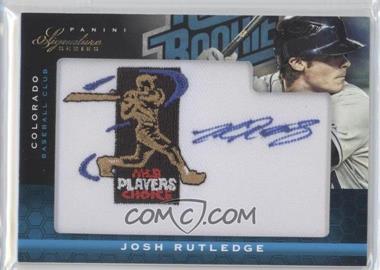 2012 Panini National Treasures - Signature Series - Rated Rookies Signatures MLBPA Patch #162 - Josh Rutledge /99
