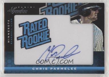 2012 Panini National Treasures - Signature Series - Rated Rookies Signatures Patch #157 - Chris Parmelee /99